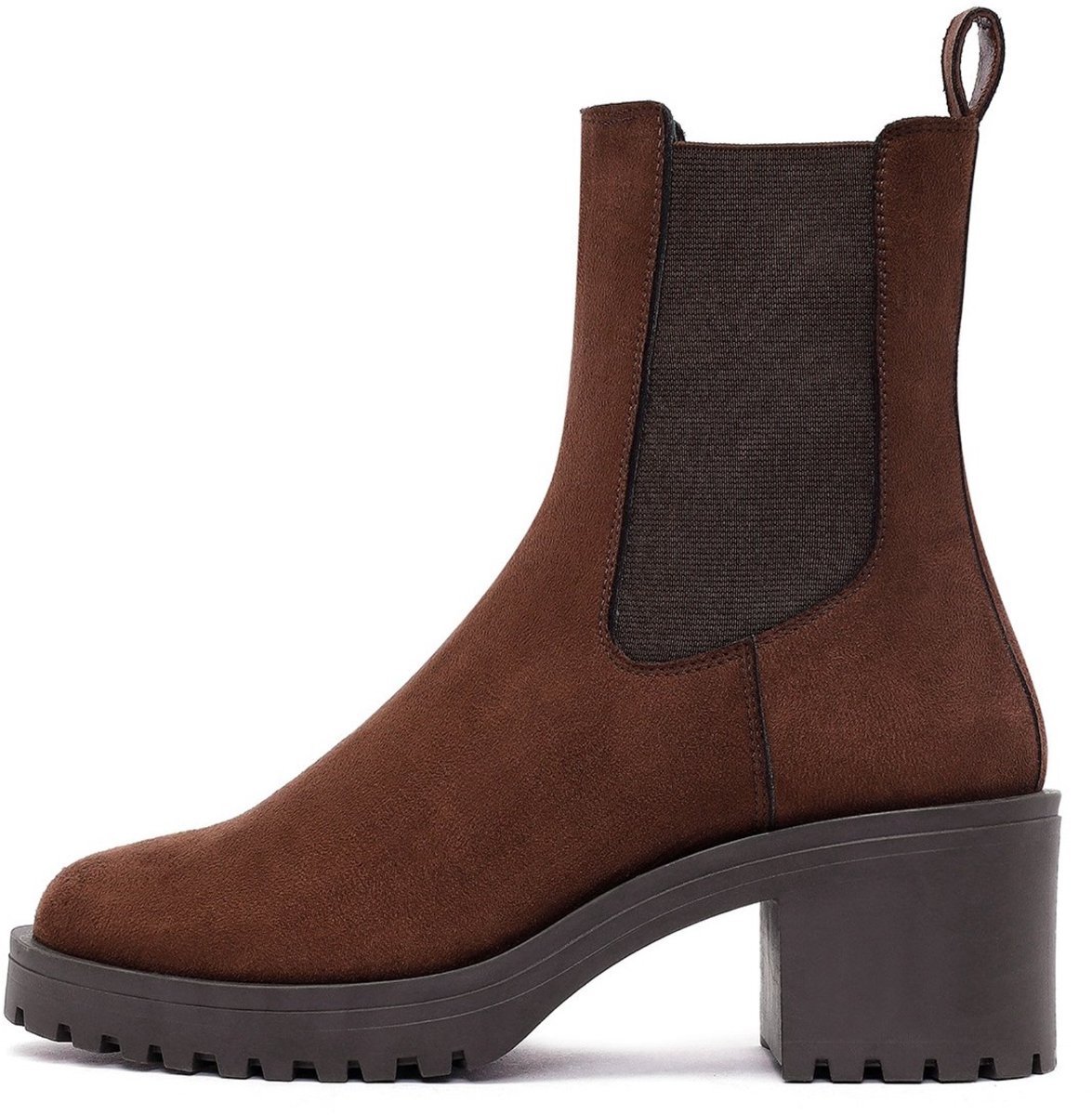 DERIMOD Heeled Chelsea Boots Imitation Leather Heeled Chelsea Boots