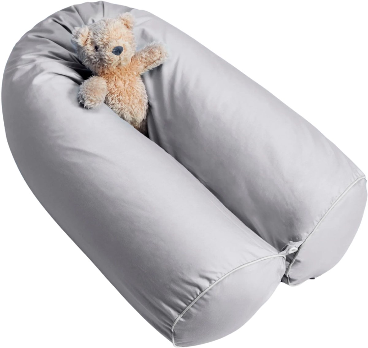 Cloudpillo Nest/Pregnancy Kussensloop-Misty Grey-150x24cm