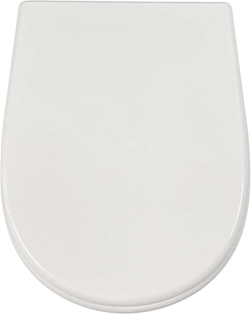 Toiletbril Deksel - WC Zitting - Badkamer Vernieuwen - Hout Gelakt - 2.9 Kilogram - Wit