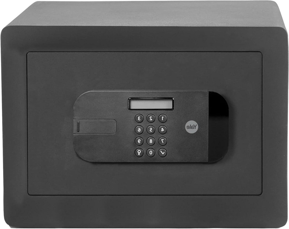 Elektronische Kluis - Veiligheidsbox Thuis - Waardevolle Spullen Beveiligen - Digitale Code & Noodsleutel - 20.5 Liter Inhoud - Zwart
