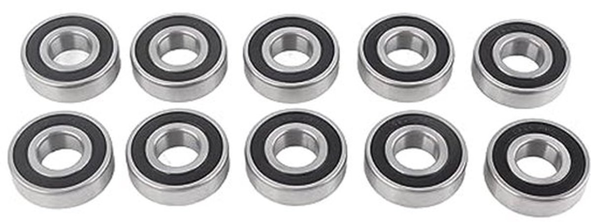 10 stuks 6204-2RS hogesnelheids dubbelzijdige afdichtgroefkogellagers 17x47x14mm voor lichte industriële toepassingen