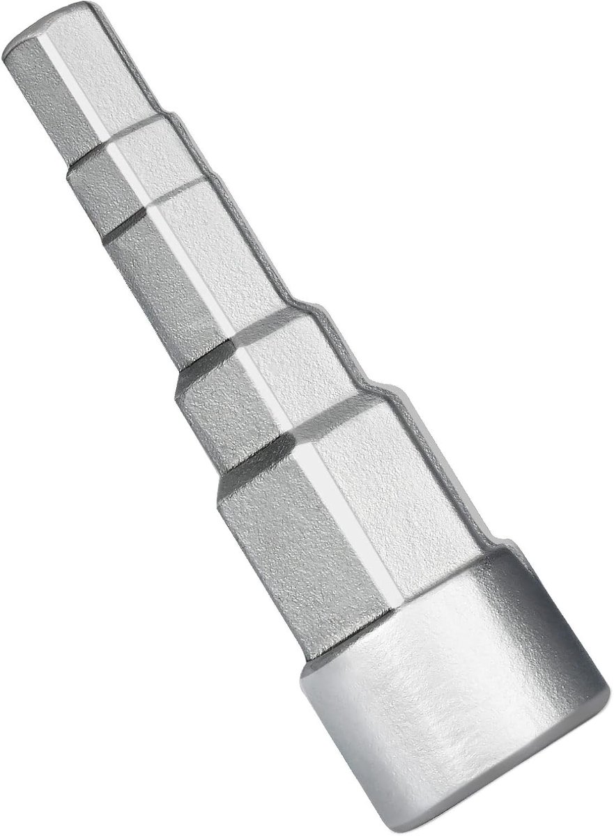 SnelShoppen - Universele Radiator Sleutel, Trap Sleutel 1/2 Inch, Voor Ventiel Nippel, Sanitaire Gereedschap, Staal, 5 Posities, Voorverwarming en Rad