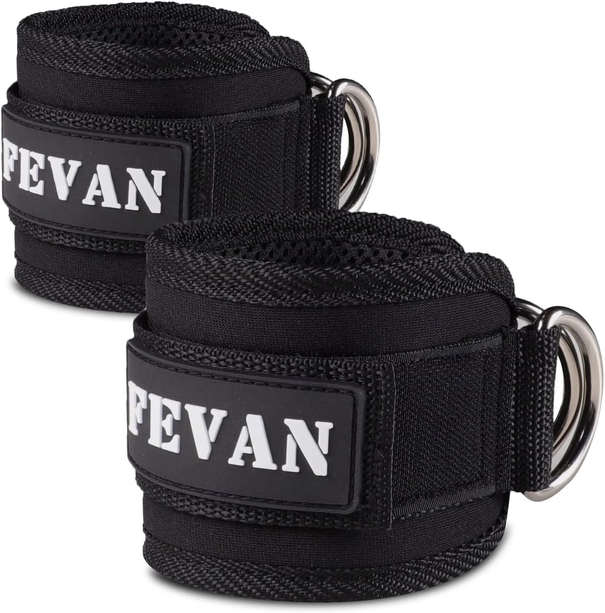 SnelShoppen - Verstelbare Enkelriemen voor Bil- en Schoudertraining, Gevoerde Enkelbandages voor Fitness, 2 Stuks, Perfect voor Kabelmachine, Sportsch