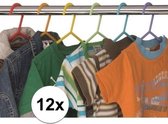 12 stuks kledinghangers in verschillende kleuren - kinderkleding - opberggen