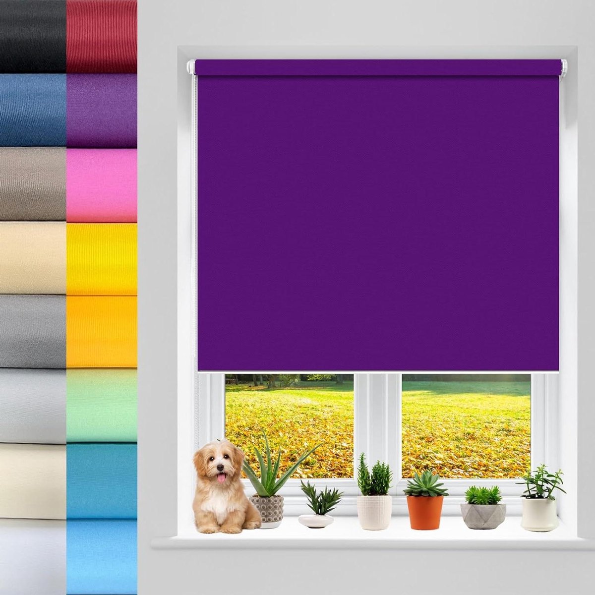 Dakraam Rolgordijn - Venster rolgordijn - Licht reguleren - Montage zonder boren - 115 x 2