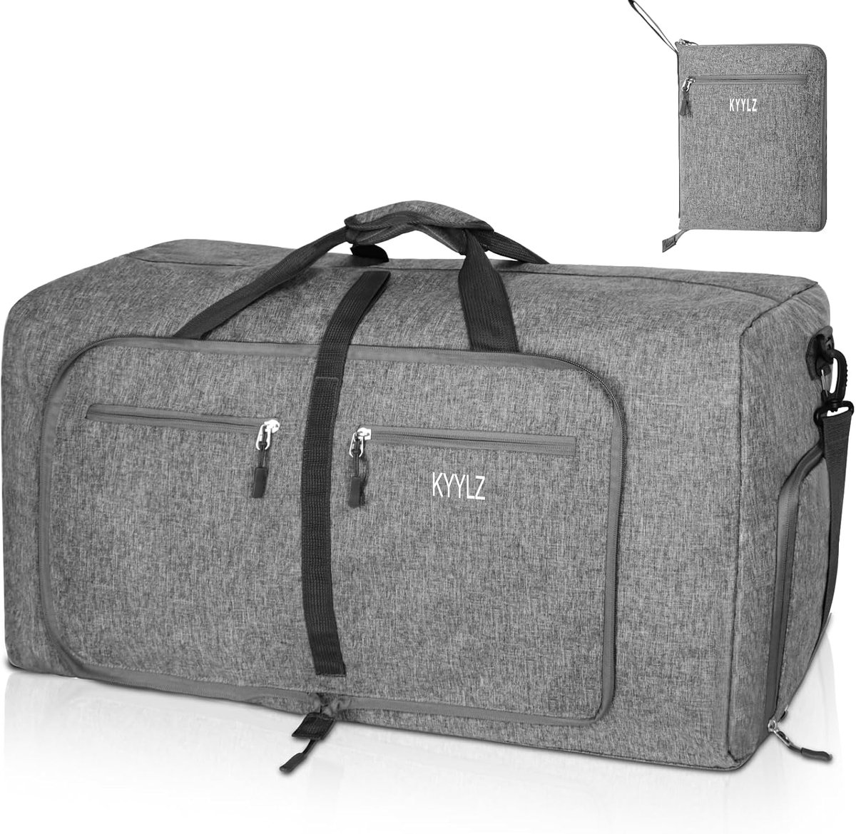 SnelShoppen - Vouwbare Reistas voor Mannen en Vrouwen, 85 Liter Handbagage met Schoencompartiment en Meerdere Vakjes, Sporttas voor Reis, Sport, Vakan
