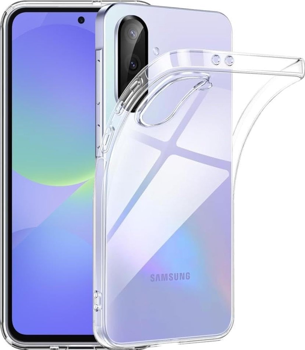 SnelShoppen - Ultradunne Kristalheldere Siliconen Hoes voor Samsung A56 5G - 100% Doorzichtig, Lichtgewicht, Duurzaam Duits Materiaal - Perfecte Besch