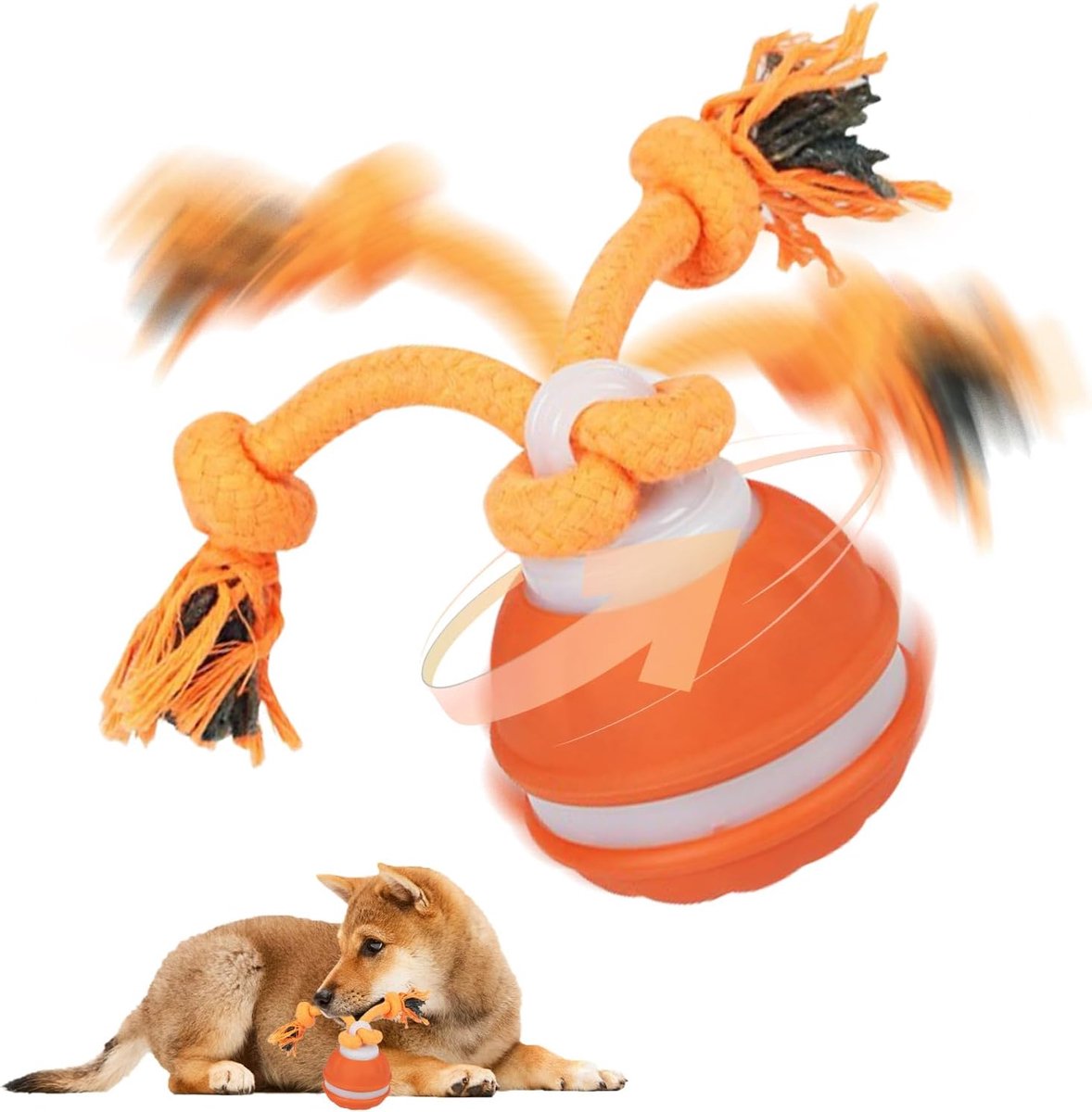 SnelShoppen – Interactief Honden Speelgoed, Automatische Rolbal voor Honden, 3 Slimme Modi, Duurzaam en Leuk Honden Speelgoed, Perfect voor Activiteit
