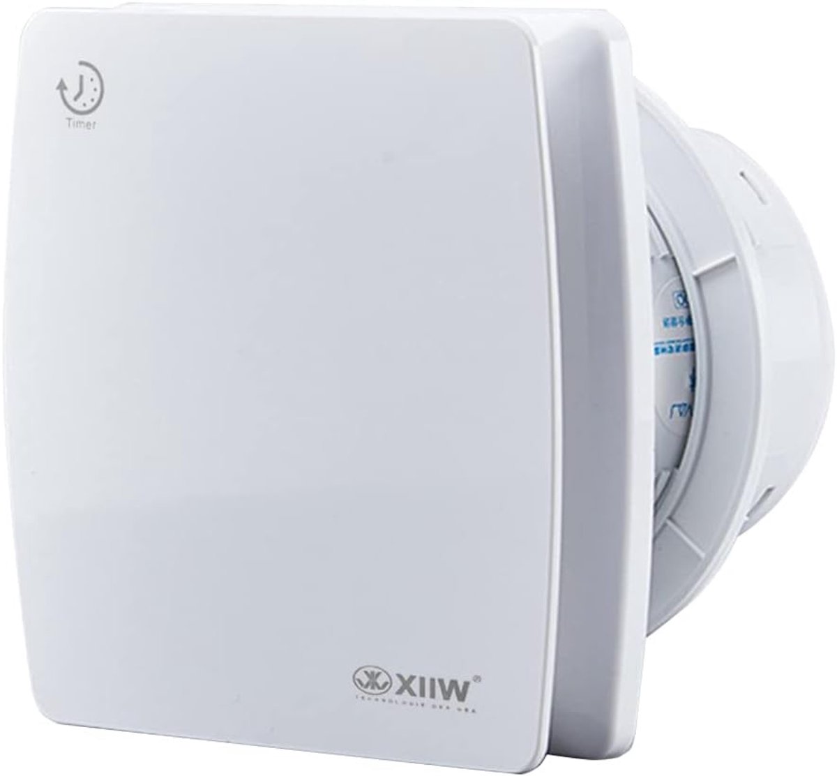 SnelShoppen - 4'' 100mm 12W VMC Badkamer Afzuiger met Timer | Terugslagklep | 95 m³/h - Stil 34 dB | IPX4 Waterdicht voor Toilet, Kelder, Keuken, Muur