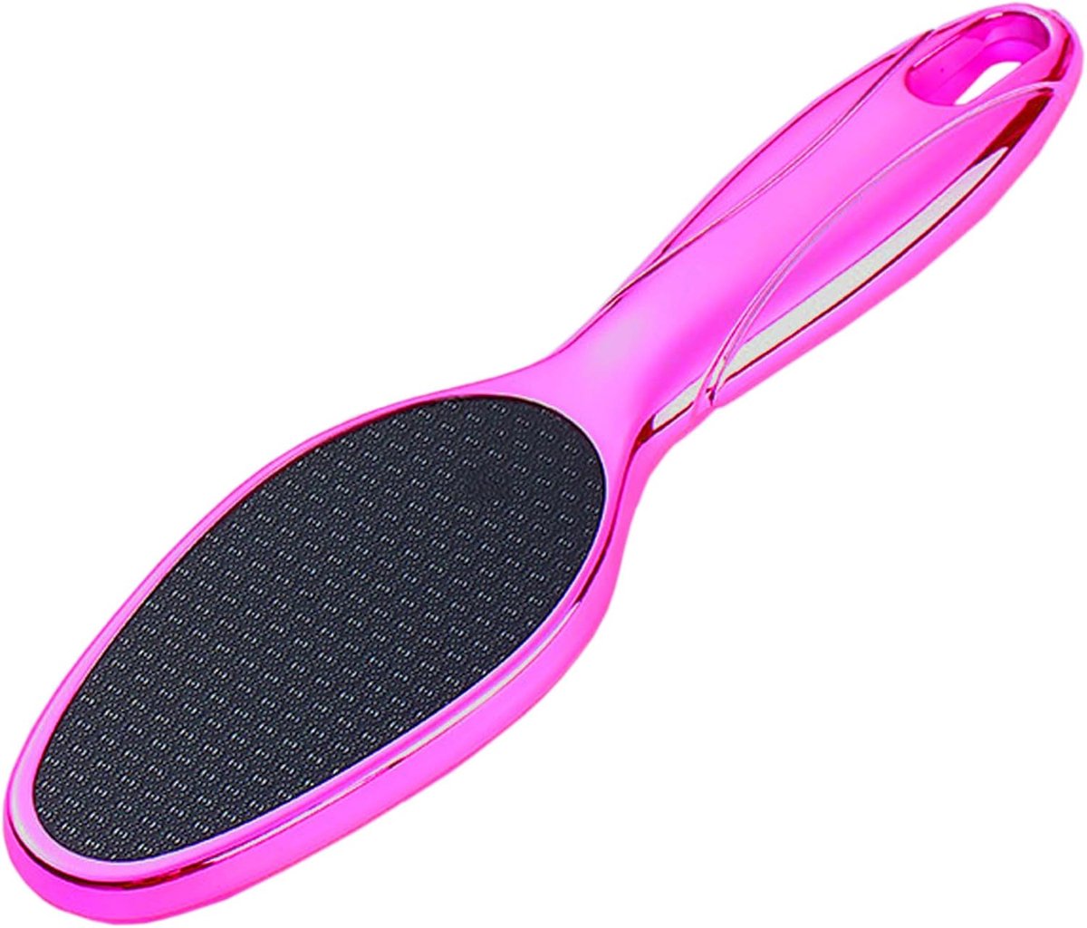 SnelShoppen - Nano Glass Callus Remover - Ergonomische Voetvijl met Lange Handgreep - Soft Foot Care - Veilig en Draagbaar - Roze - Ideaal voor Thuisg