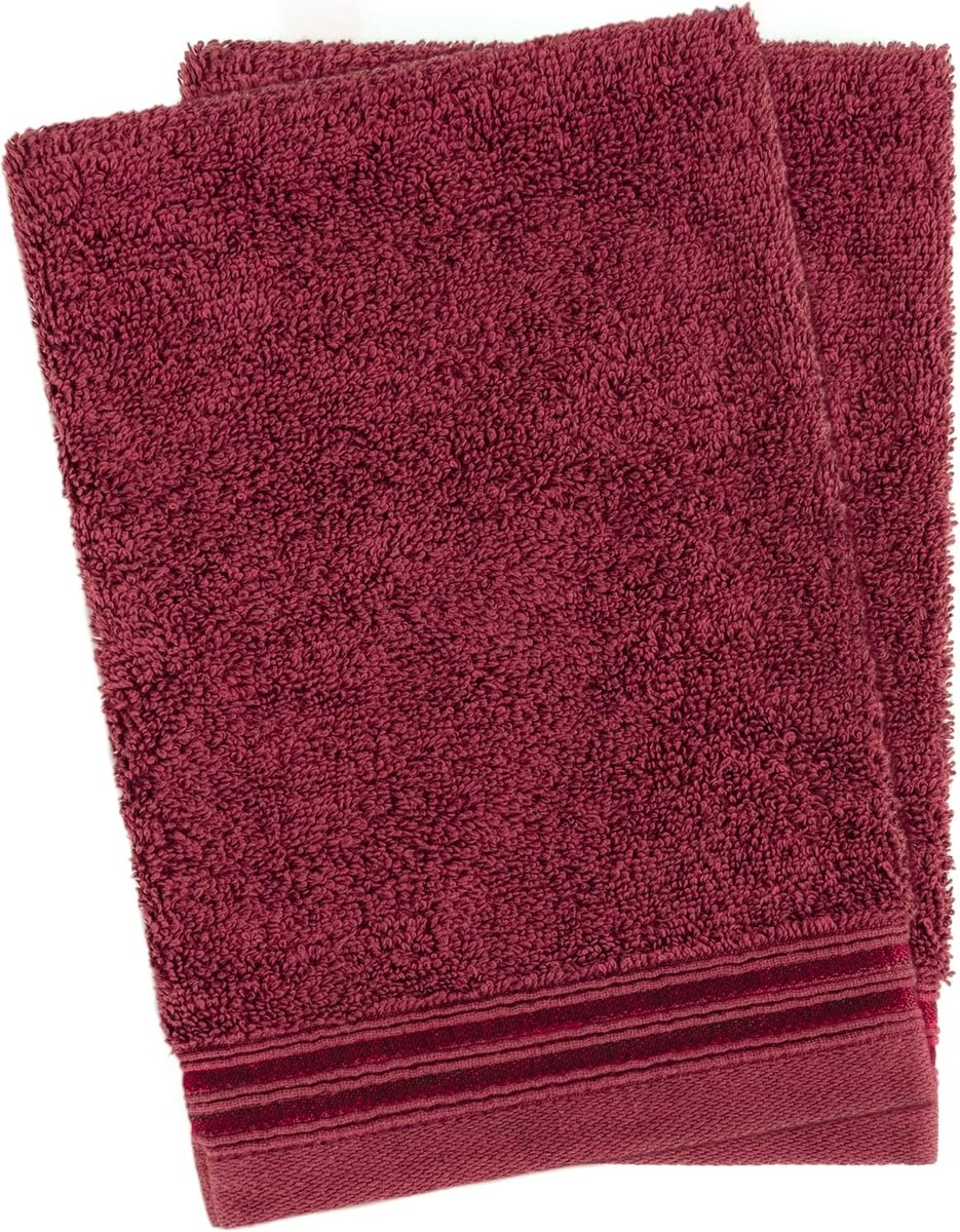 SnelShoppen - Set van 2 Hammetex Washandjes 15x22 cm – 100% Katoen Terry – Zacht, Absorberend, OEKO-TEX Gecertificeerd – Met Hanglus voor Badkamer en