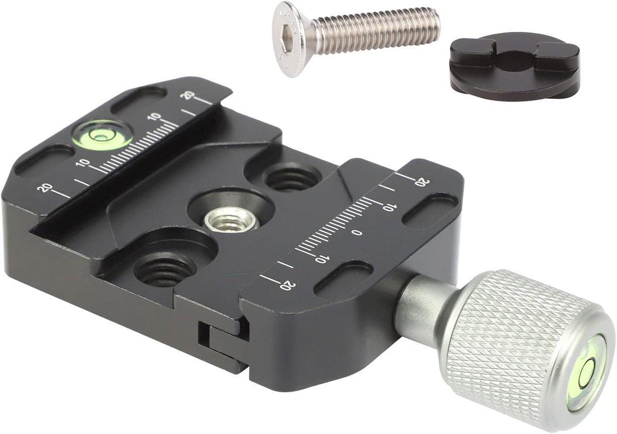 SnelShoppen - Arca-Swiss Compatibele Quick Release Clamp voor Manfrotto RC2 Statief, Ball Head Adapter, 58mm Klem, Fotografie Accessoire