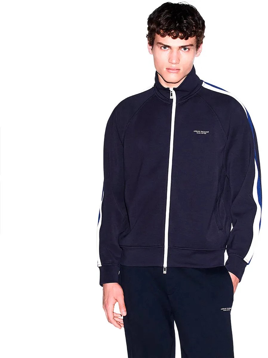 Armani Exchange Xm002892_af19936 Sweatshirt Met Rits Blauw XL Man
