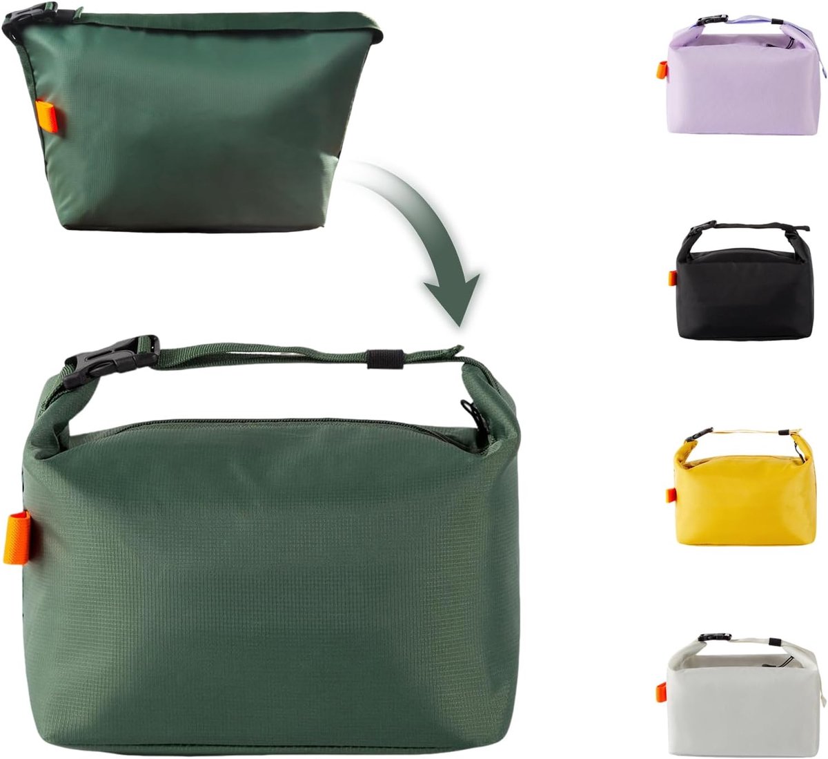 SnelShoppen - Lekvrije Geïsoleerde Lunchtas voor Volwassenen en Kinderen, Waterbestendige Koeltas met Grote Capaciteit, Perfect voor Werk, School, Pic