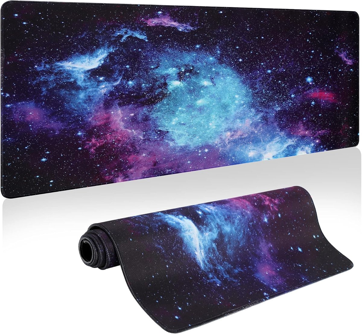 XXL Gaming-Muismat 900x400 mm - Waterdichte Antislip Muismat voor Kantoor en Games - Galaxy