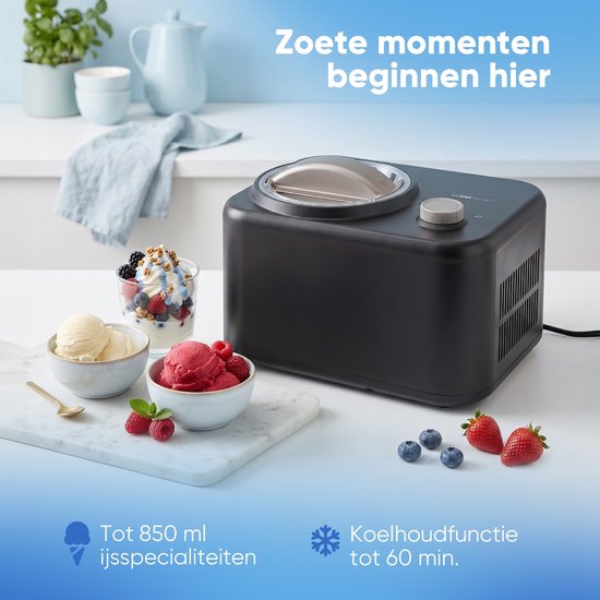Clatronic ICM 3846 - IJsmachine met compressor - Ice Cream Maker - Zwart - 100W van Clatronic — afbeelding 4