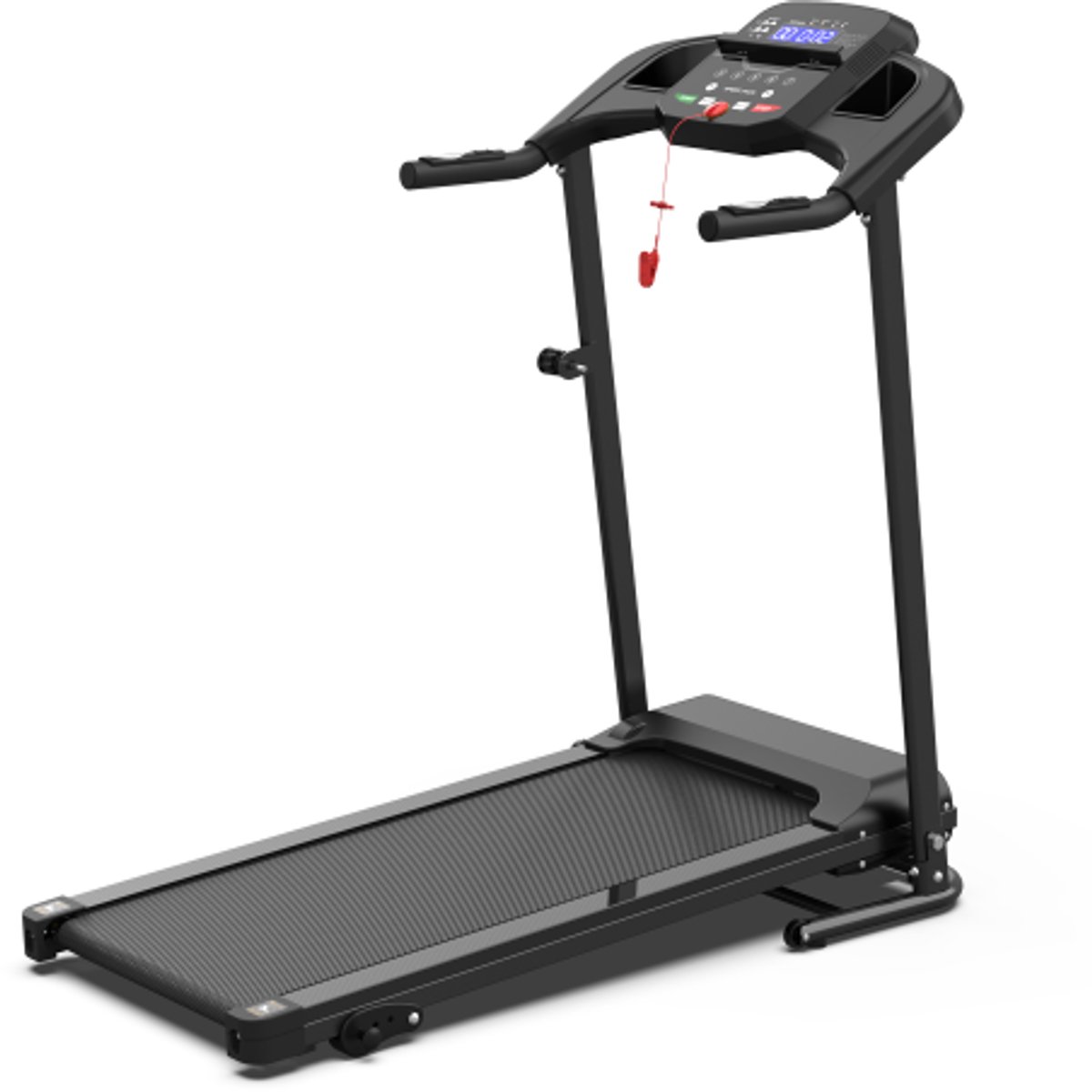 Compacte Loopband met Helling en Handgrepen – 2.5 PK Incline Treadmill voor Thuis – Draagbare Walking Pad tot 120 kg