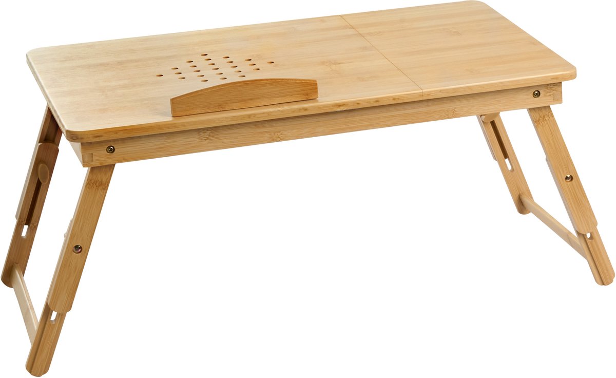 ORGE - Opvouwbaar laptoptafeltje - Lichtbruin - Bamboe