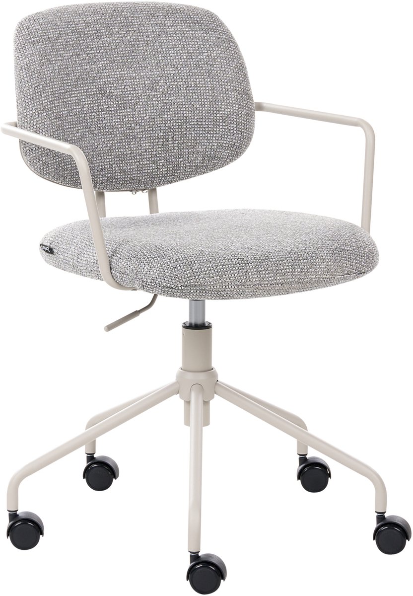 RIPLEY - Bureaustoel - Grijs - Polyester