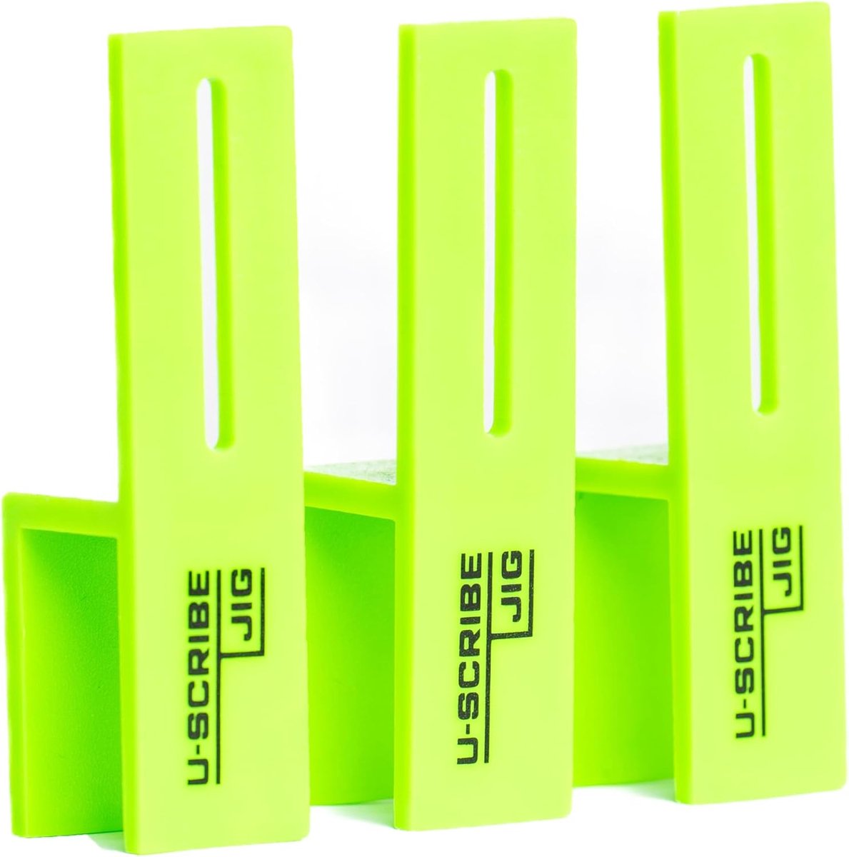 SnelShoppen - U-Scribe Jig Set van 3 - 18mm Houtbewerking Templates voor Keukens, Meubels, en Panelen - Eenvoudige Installatie en Consistente Resultat