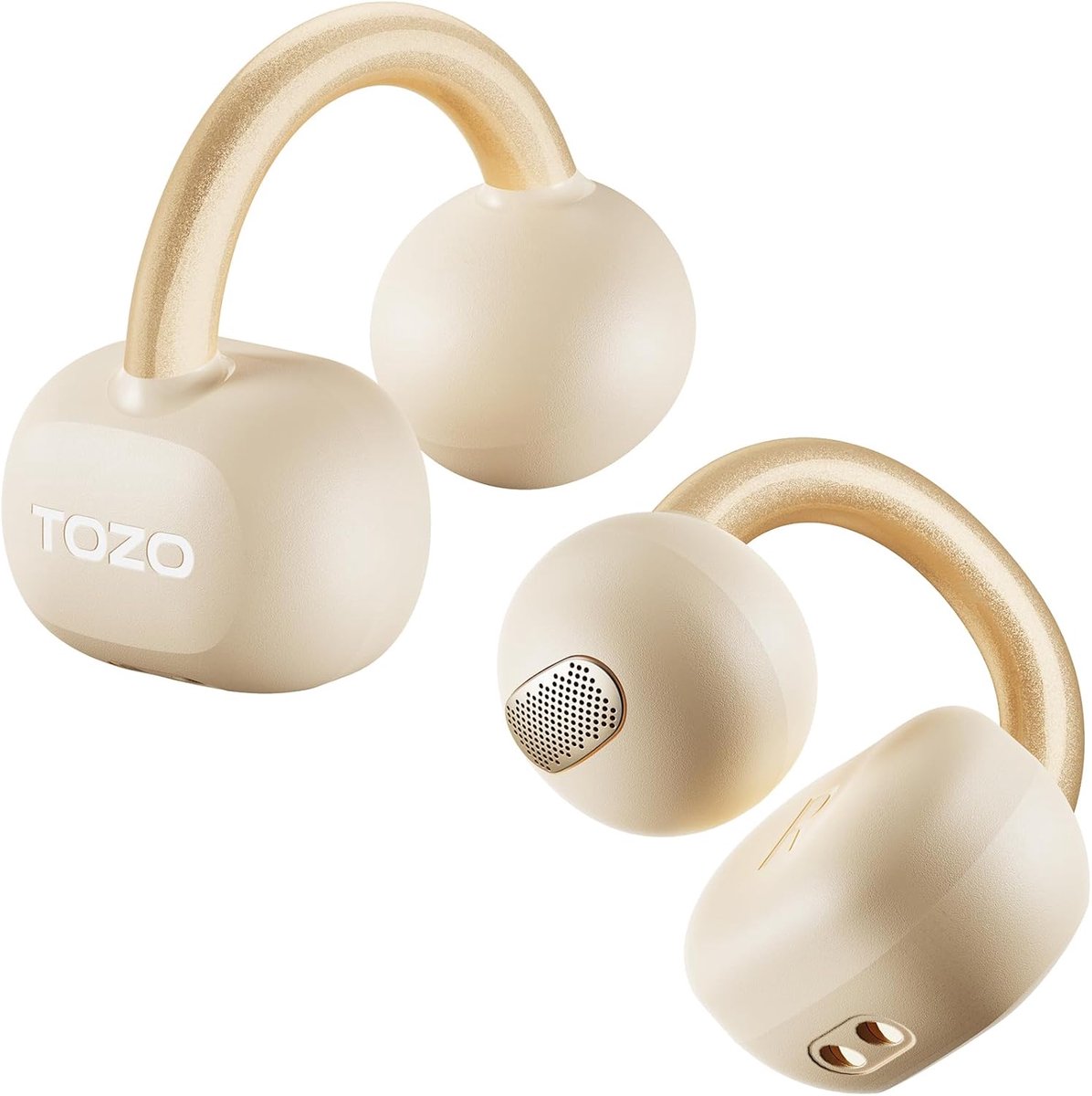 Thijox - TOZO Draadloze Oordopjes Bluetooth 5.4 met 40 Uur Batterijduur, Aanpasbare EQ's, Ultralichte Clip van 5,1 g, IPX5 Waterdicht, Ideaal voor Kan