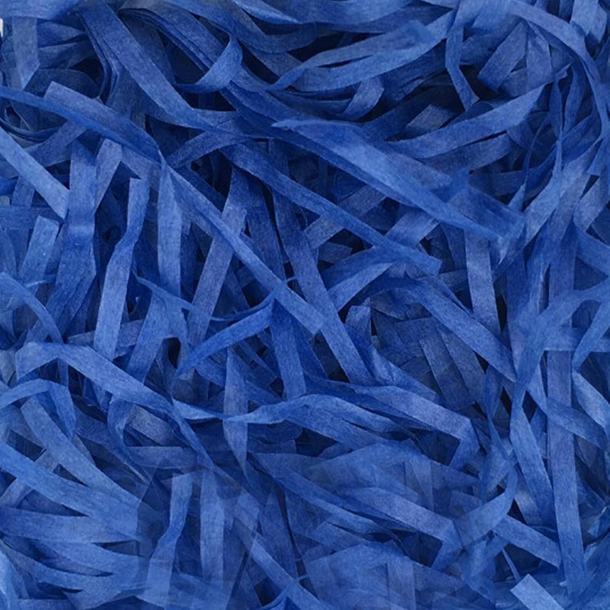 SnelShoppen - 200g Shredded Kraft Papier Vulling, Biologisch Afbreekbaar, Blauw voor Cadeaus, Knutselen, Mandjes en Dozen, Perfect voor Feestdagen en