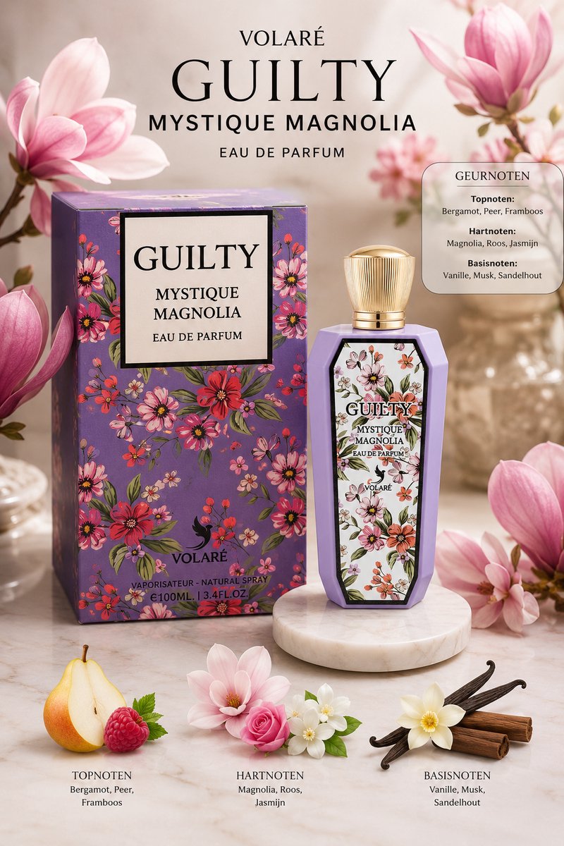 VOLARE - GUILTY MYSTIQUE MAGNOLIA - EAU DE PARFUM - 100ML