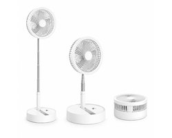 Guardyan® Opvouwbare Staande Ventilator Draadloos – USB-C Oplaadbaar – Stille Statiefventilator –…