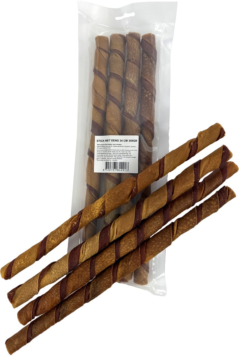 34 cm 350 gr I am porkhide / duck stick