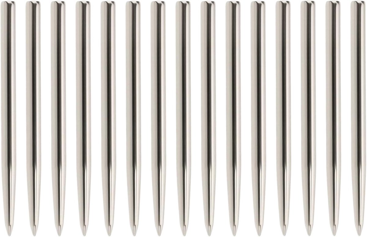 SnelShoppen - 15x Vervangende Dartspuitpunten 36mm van Staal - Zilveren Dart Tips voor Dartbord - Ideaal voor Feest, Wedstrijden en Thuisgebruik