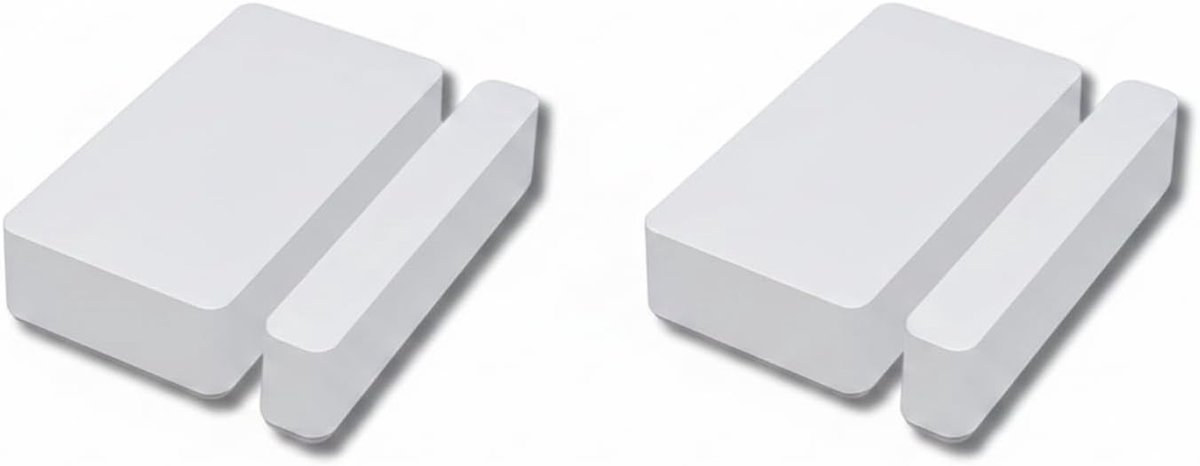 SnelShoppen - Slimme Wifi-Deursensor en Raamcontactsensor, Intelligente Openings-/Sluitdetectie, Compatibel met Alexa en Google Home, Diefstalalarmsys