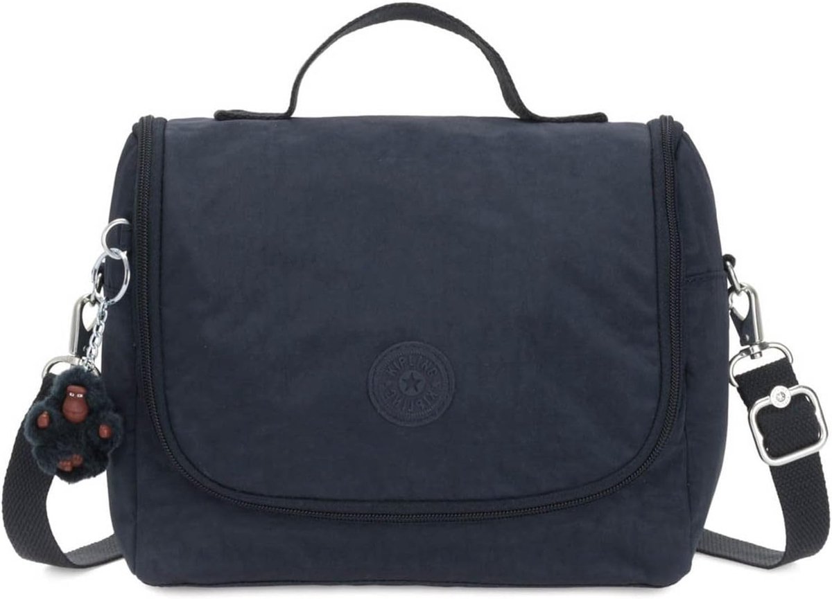SnelShoppen - Grote Lunchbox met Trolley Sleeve, Schouderriem en Handgreep, Blauw, Ideaal voor School, Werk, Picknick en Reizen