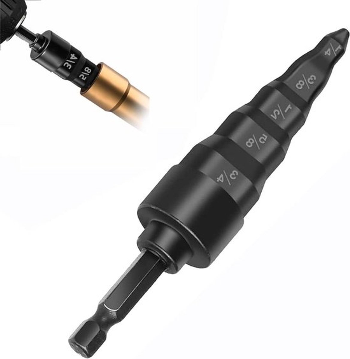 Pijp-expander 5-in-1 boorset - multifunctioneel uitzetgereedschap voor koperen buizen voor airconditioning - 1/4 inch, 3/8 inch, 1/2 inch, 5/8 inch en 3/4 inch
