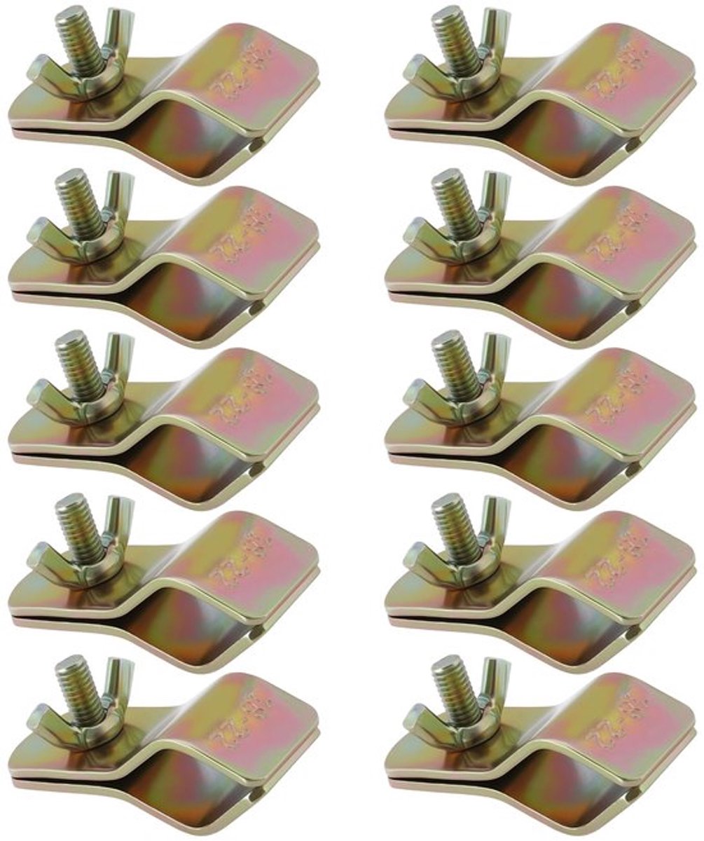 10pcs 18-22mm Tent Klemmen met Vleugelmoer voor Tent Polen en Luifel