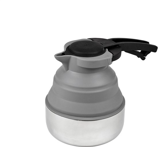 Opvouwbare Siliconen waterkoker - 1,8 liter - Ideaal voor op camping - Compact & Lichtgewicht voor Kamperen en Outdoor - Campingwaterkoker - Platinet — afbeelding 3