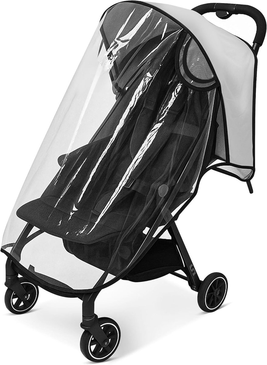 SnelShoppen - Universele Regenhoes voor Kinderwagen - Waterdichte, Winddichte en Weerbestendige Buggy Bescherming tegen Zon, Stof, Sneeuw - Ideaal voo