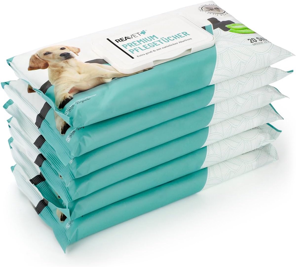 SnelShoppen - Grooming Wipes voor Honden en Katten - 120 Stuks XXL Hypoallergene Wet Wipes - Perfect voor Pootjes, Ogen, Oren en Staart - Reinigingsdo