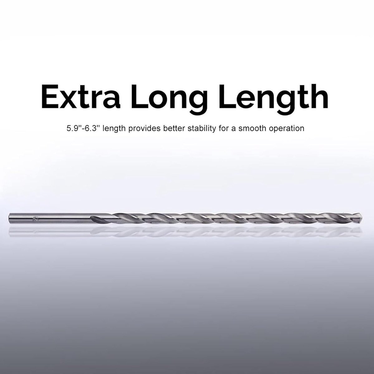 SnelShoppen - 5x Extra Lange Twist Boor 150mm-160mm HSS Rechtshank Set 2mm-5mm voor Hout, Plastic en Aluminium - Ideaal voor Diepe Gaten