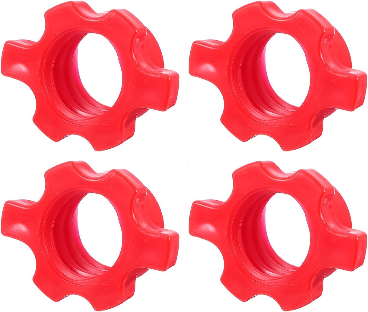 SnelShoppen - 2.2 cm Spin-lock Collars voor Dumbbell Bar - 4 Sets - PE Gewichtstraining - Sterke en Duurzame Halter Klemmen - Fitness Accessoires - Ro