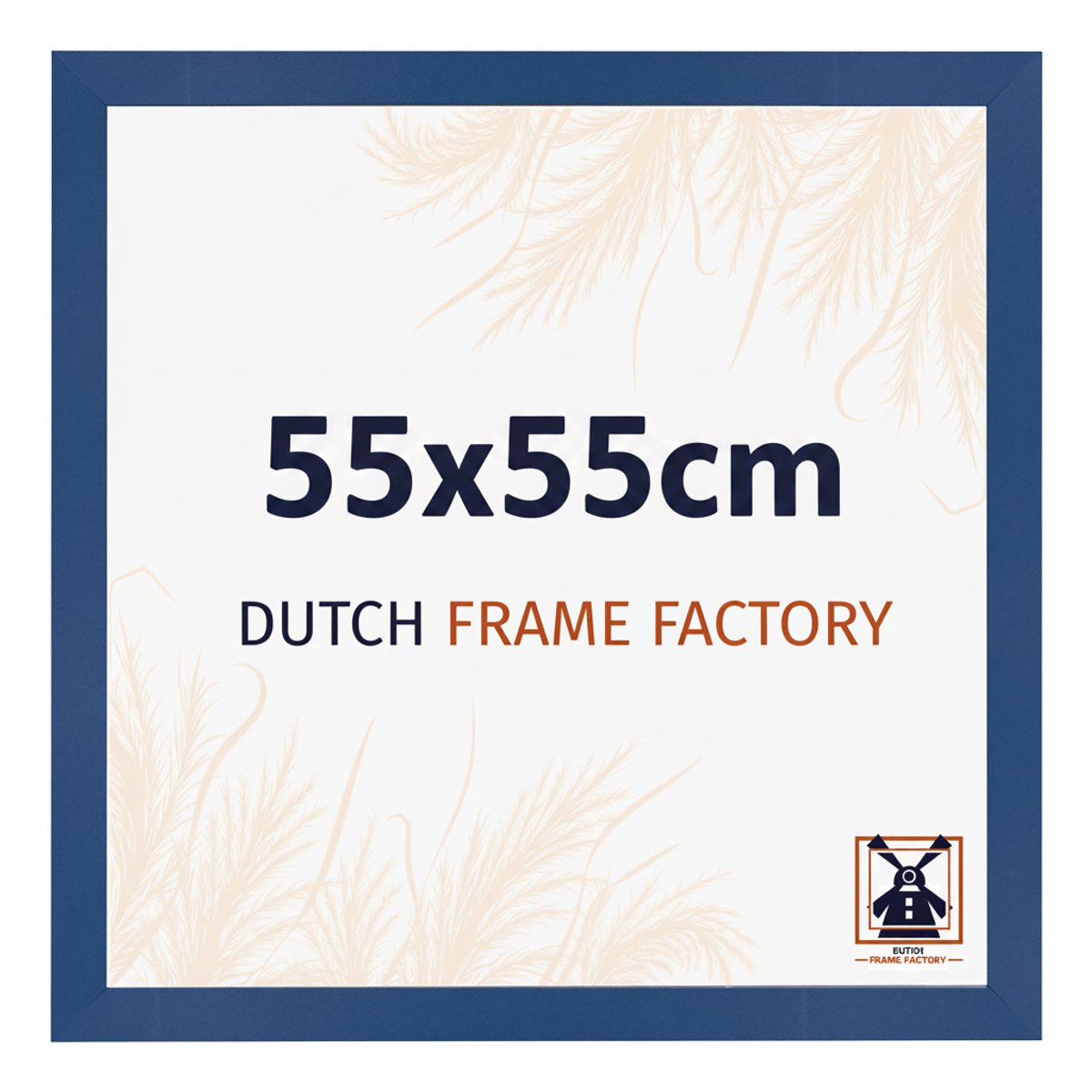Fotolijst 55x55 cm - MDF - Donkerblauw - Benno