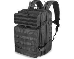 SnelShoppen - Military Backpack 45L - Duurzame Tactical Rugzak - 900D Waterdicht Polyester - Ideaal voor Camping, Outdoor, Trekking en Reizen - 30x50x