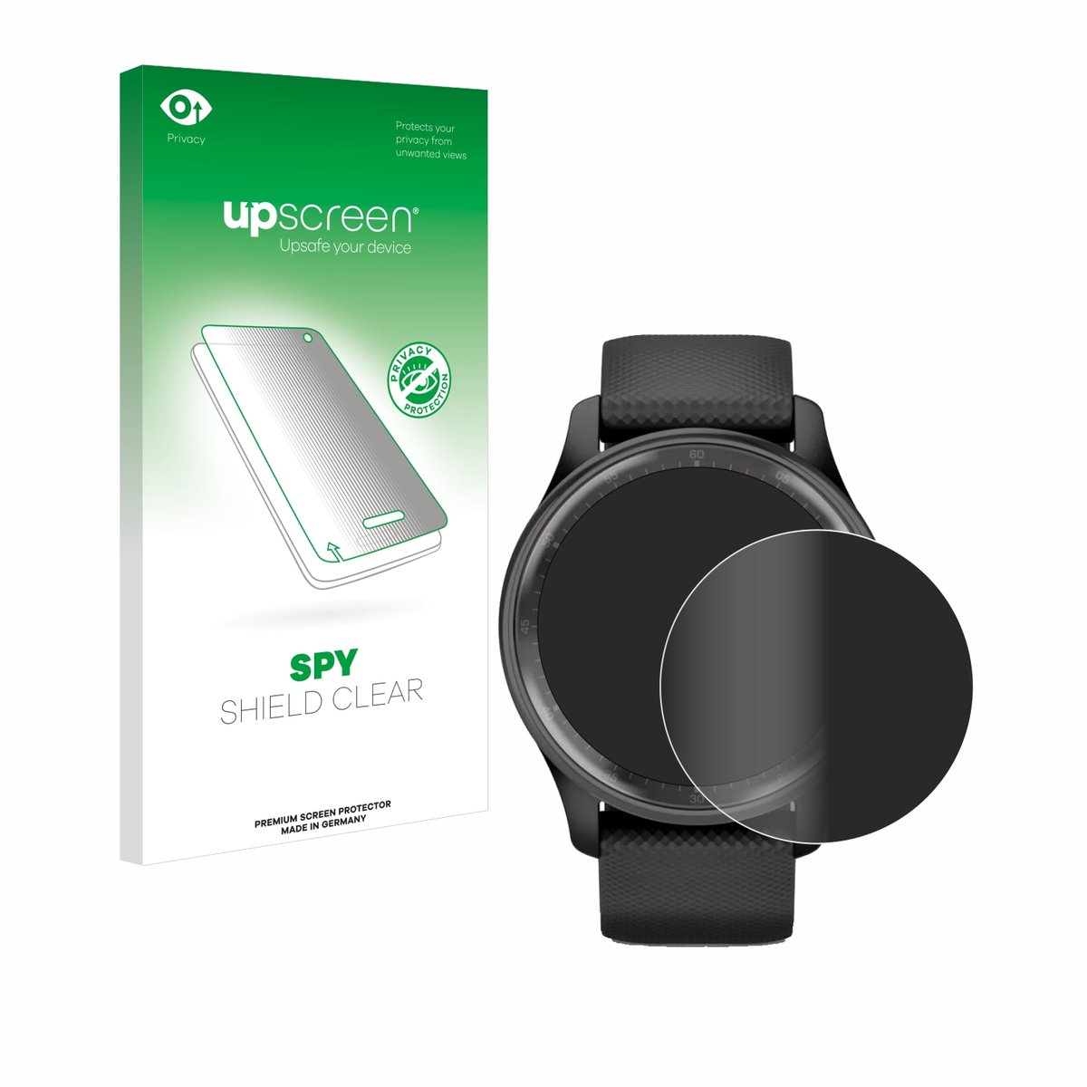 upscreen - privacy screenprotector voor Garmin Vivomove Trend - Folie Beschermfolie Blauwlichtfilter