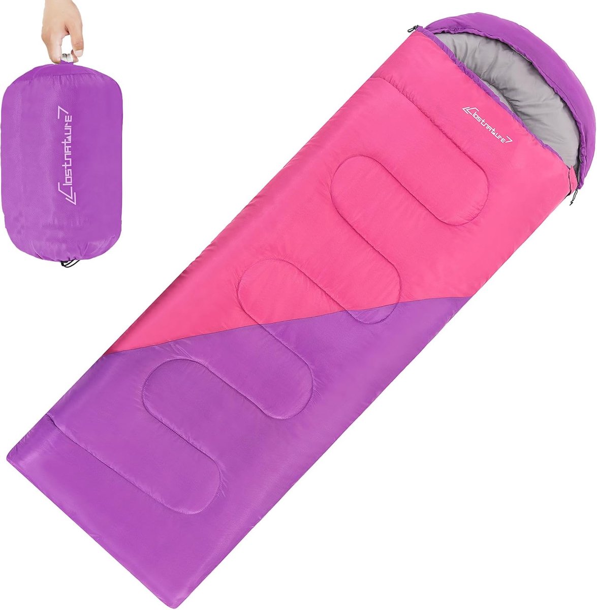 Thijox - Lichtgewicht Slaapzak voor Kamperen - Rechthoekige Outdoor Slaapzak met Kleine Verpakking - Ideaal voor Wandelen, Sporten, Bergbeklimmen, Pol