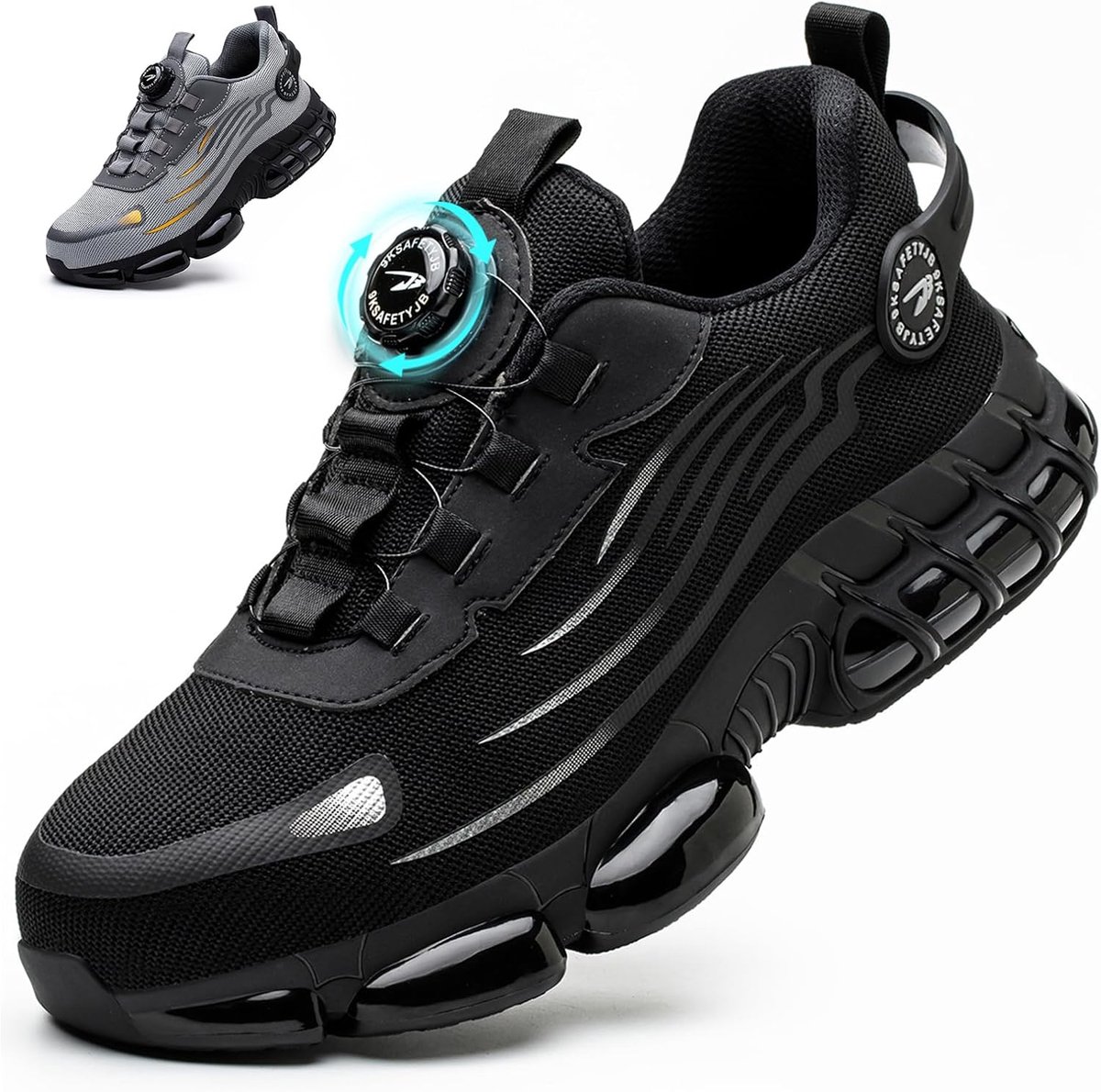 SnelShoppen - Veiligheidsschoenen Dames en Heren - Ademend, Licht, Met Snelsluiting, Draaisluiting, Stalen Neus - S3 Explorer 3.0 Uniseks, Maat 47 EU