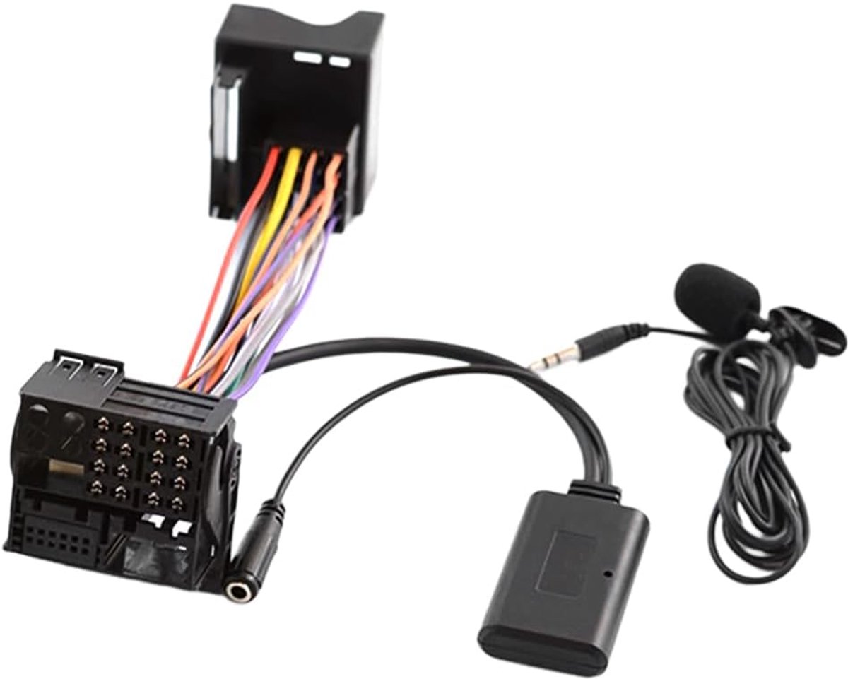 SnelShoppen - Bluetooth Audio AUX Adapter met Microfoon voor Auto, Geschikt voor BMVV Z4, X3, Mini Cooper R50/JCW/R53 - Hoogwaardige Geluidskwaliteit,
