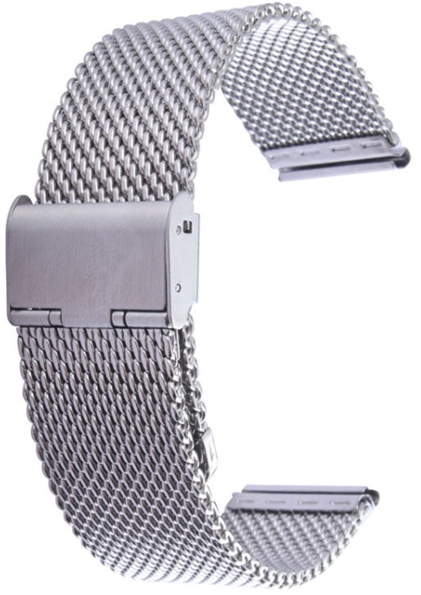 Voor Apple Watch 42 mm Milanese klassieke gesp roestvrij stalen horlogeband vervangen, alleen gebruikt in combinatie met connectoren (S-AW-3293)