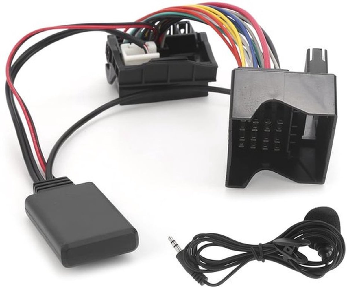 Bluetooth AUX-IN-kabel, auto Bluetooth 5.0 AUX-IN-kabel of adapter auto Bluetooth-module met microfoon vervanging voor C2/ C3/ C4/ C5/ C6