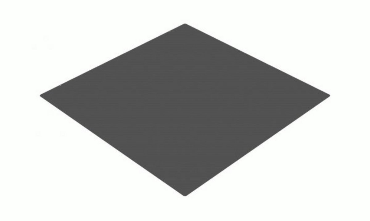 Vloerplaat houtkachel 80 x 80 cm | Stalen vloerplaat 2 mm | RAL 9005 Mat Zwart | Beschermplaat voor houtkachel | Geschikt voor Jacobus 6 kW