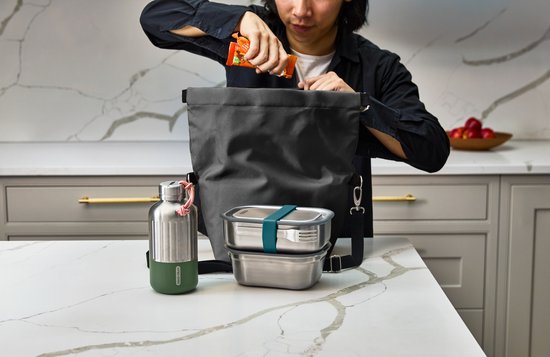 Black+Blum Lunch Bag Large - Lunchtas - 380x170x350mm - Black — afbeelding 3