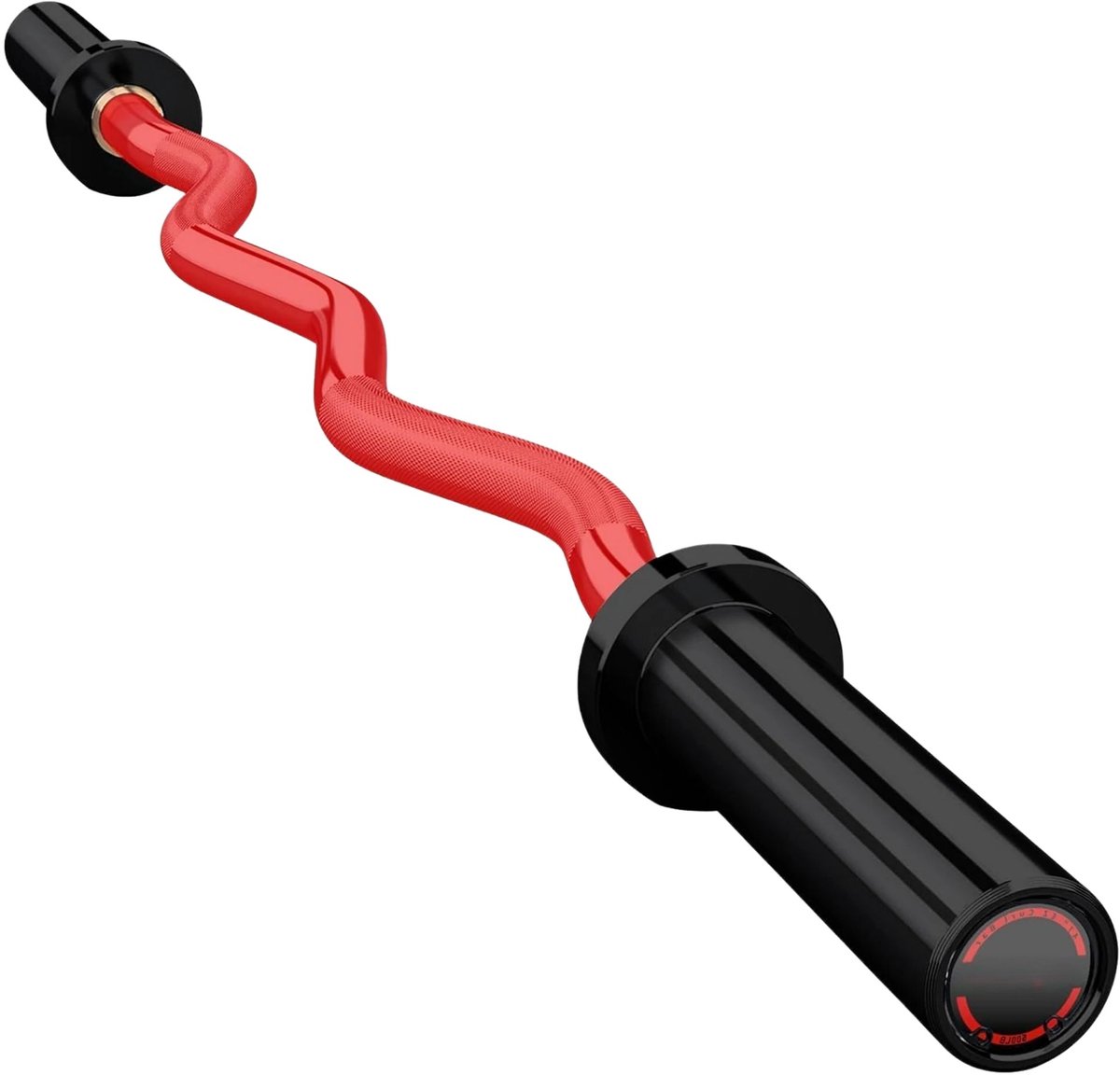 EZ Curl Stang - Antislip Grip met 227 kg Capaciteit - voor krachttraining en home gym - Staal - Zwart
